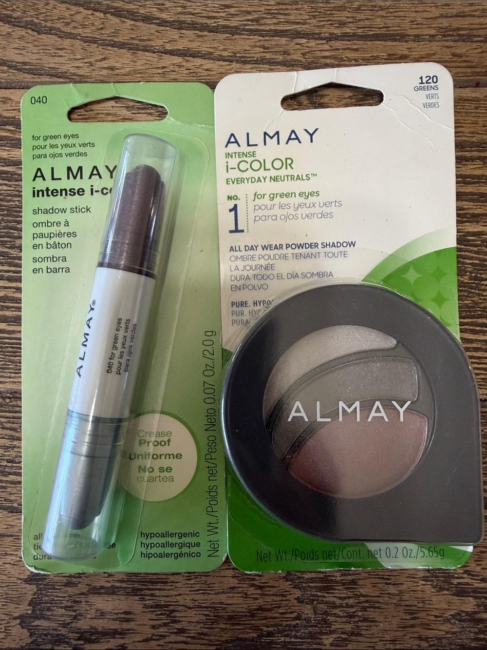 Almay Intense i-Color Eyeshadow Trio & Shadow Stick for green eyes old stock